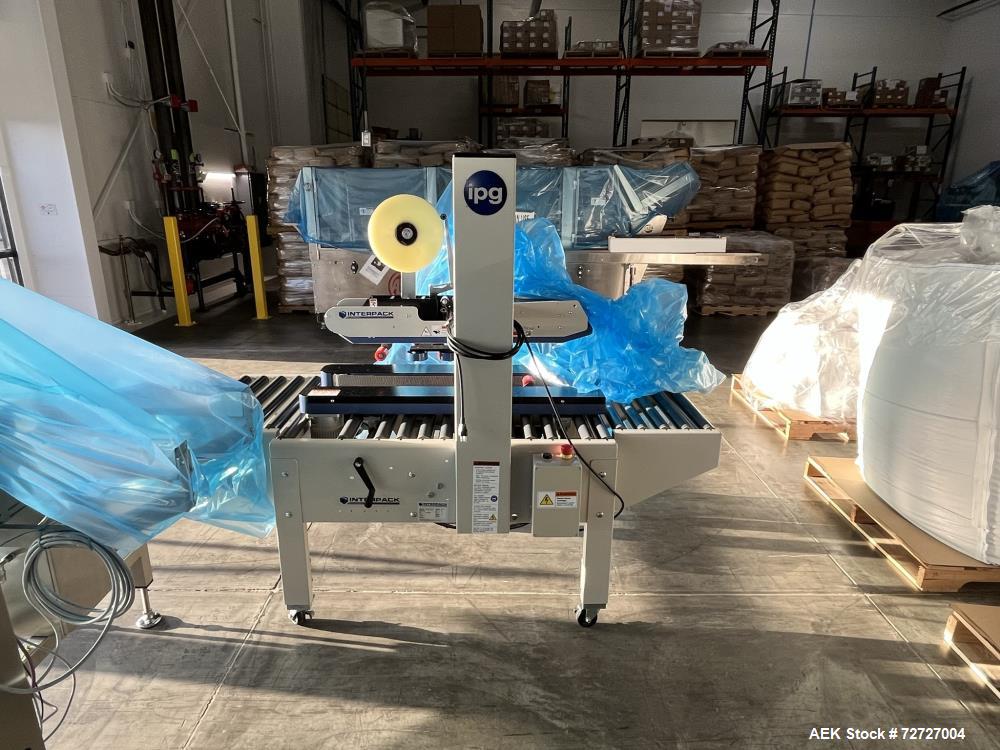 Used Interpack Top and Bottom Tape Case Sealer,