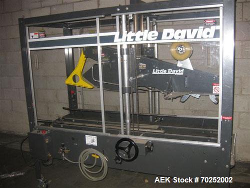 Used Little David (Loveshaw) LD-16A automatic uniform top taper capable of speeds up to 60' per minute. Case size range: (Length) 8" to 24" (width) 6" to 20" (depth) 4-1/2" to 20".