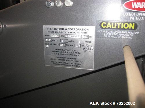 Used Little David (Loveshaw) LD-16A automatic uniform top taper capable of speeds up to 60' per minute. Case size range: (Length) 8" to 24" (width) 6" to 20" (depth) 4-1/2" to 20".