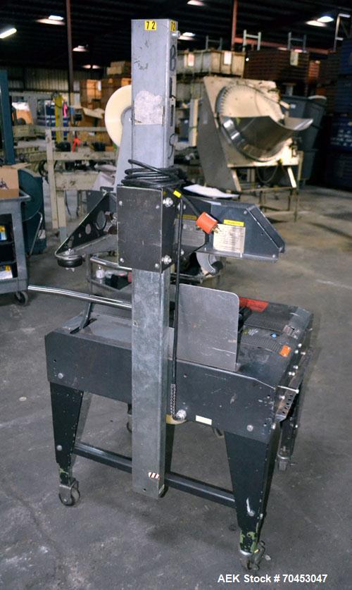 Used Little David Model LD3E Top & Bottom Tape Case Sealer capable of speeds up to 72' per minute. Can handle a case size range of:  Width 4-1/2" (114mm) to 24" (610mm). Uses pressure sensitive tape....