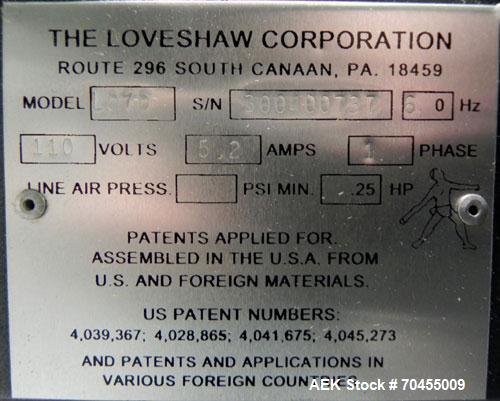 Used Loveshaw Little David Model LD7D Top and Bottom Case Taper. Case size range: Length 4-1/2" to unlimited, width 4-1/2" to 22", height 4-1/2" to 24". (2) Bottom belts, capable of speeds up to 80 f...