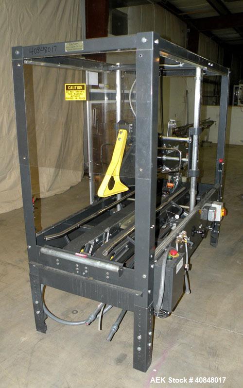 Used Loveshaw Little David Model LD16A Top and Bottom Automatic Case Sealer. Caspable of speeds up to 60 feet per minute or 14 cases per minute. Case size range: (length) 8-1/2" to 24" (width) 4-1/2"...