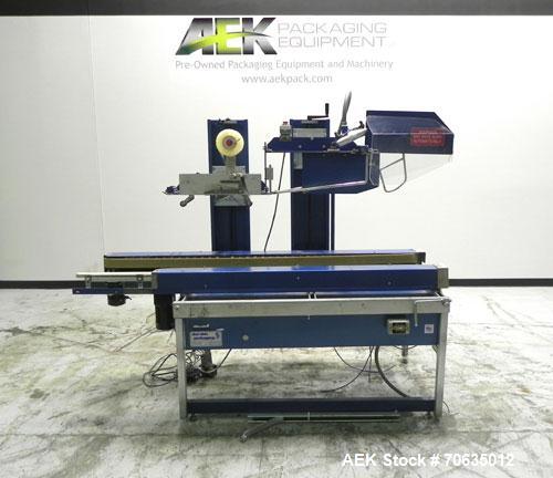 Used Durable Packaging Model RM-32FCAS Case Sealer. Machine is capable of speeds up to 40 cases per minute.Case size range: unlimited (length), 5" - 20" (width), 5" - 24" (height).Top and bottom 2" (...