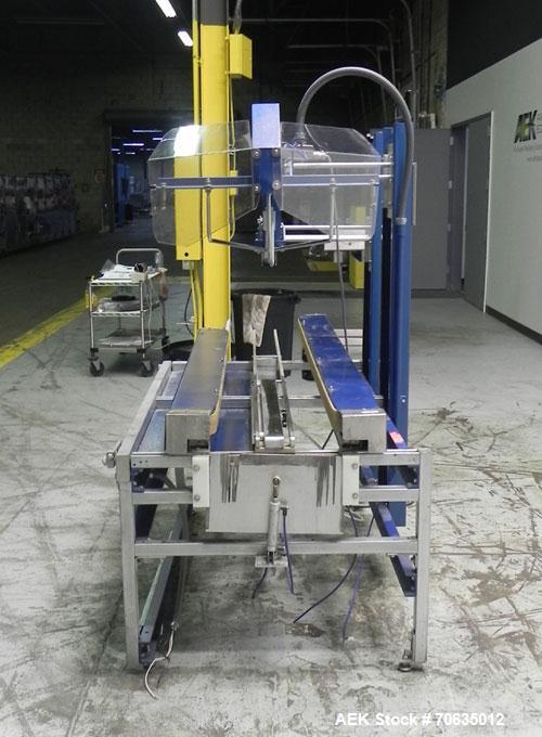 Used Durable Packaging Model RM-32FCAS Case Sealer. Machine is capable of speeds up to 40 cases per minute.Case size range: unlimited (length), 5" - 20" (width), 5" - 24" (height).Top and bottom 2" (...