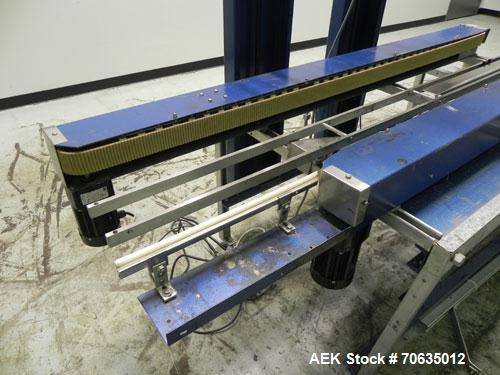 Used Durable Packaging Model RM-32FCAS Case Sealer. Machine is capable of speeds up to 40 cases per minute.Case size range: unlimited (length), 5" - 20" (width), 5" - 24" (height).Top and bottom 2" (...