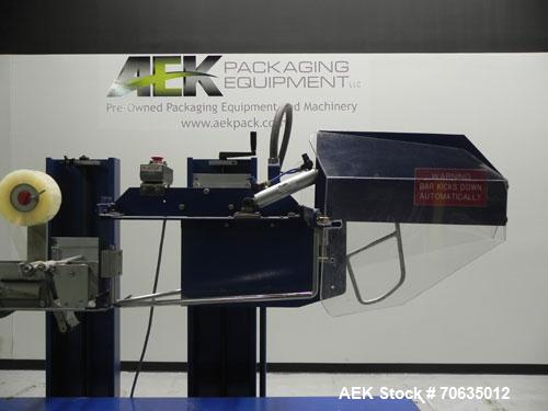 Used Durable Packaging Model RM-32FCAS Case Sealer. Machine is capable of speeds up to 40 cases per minute.Case size range: unlimited (length), 5" - 20" (width), 5" - 24" (height).Top and bottom 2" (...