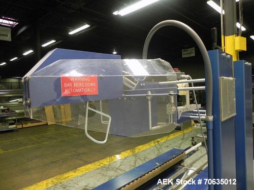 Used Durable Packaging Model RM-32FCAS Case Sealer. Machine is capable of speeds up to 40 cases per minute.Case size range: unlimited (length), 5" - 20" (width), 5" - 24" (height).Top and bottom 2" (...