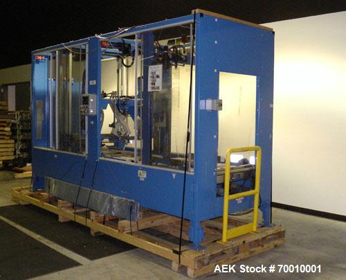 Used Pearson Packaging Systems Top Tape Only Random Case Sealer, Model CS30-RT, . Up to 30 cases per minute. Case size range: Length 12" to 26’’, Width 8’’ to 26’’, Depth 3’’ to 19’’. Case weight ran...