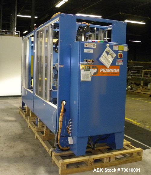 Used Pearson Packaging Systems Top Tape Only Random Case Sealer, Model CS30-RT, . Up to 30 cases per minute. Case size range: Length 12" to 26’’, Width 8’’ to 26’’, Depth 3’’ to 19’’. Case weight ran...