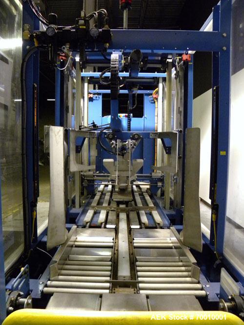 Used Pearson Packaging Systems Top Tape Only Random Case Sealer, Model CS30-RT, . Up to 30 cases per minute. Case size range: Length 12" to 26’’, Width 8’’ to 26’’, Depth 3’’ to 19’’. Case weight ran...