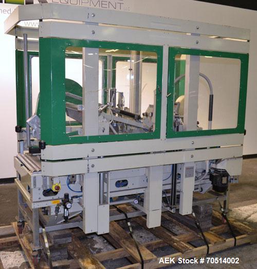 Used Sekisui TA Industries Model STA-XF50 Random Automatic Flap Closing and Taping Machine.  Up to 8 cases per minute.  Case size range:  length 7.87” to 31.5”, width 4.33” to 19.96”, height 3.94” to...