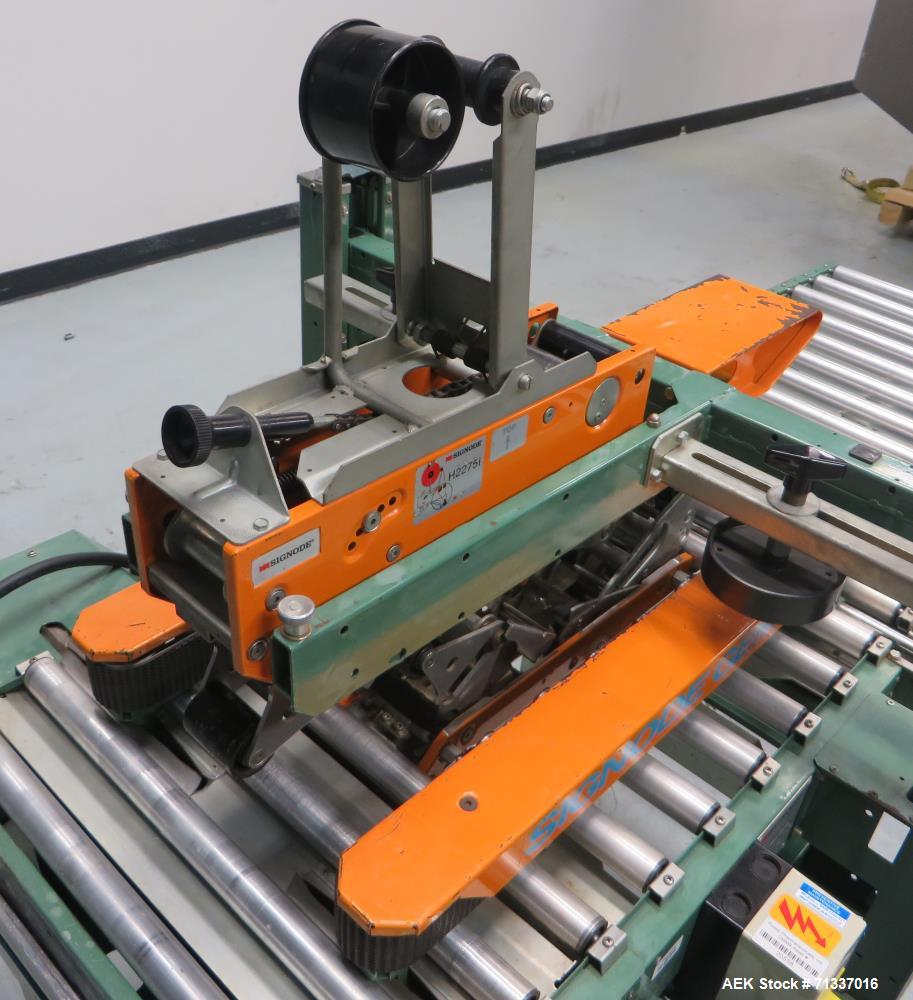 Used Signode Model UCS120I Top And Bottom Case Sealer