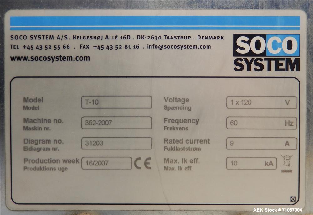 Used Soco Model T-10 Top and Bottom Tape Case Sealer