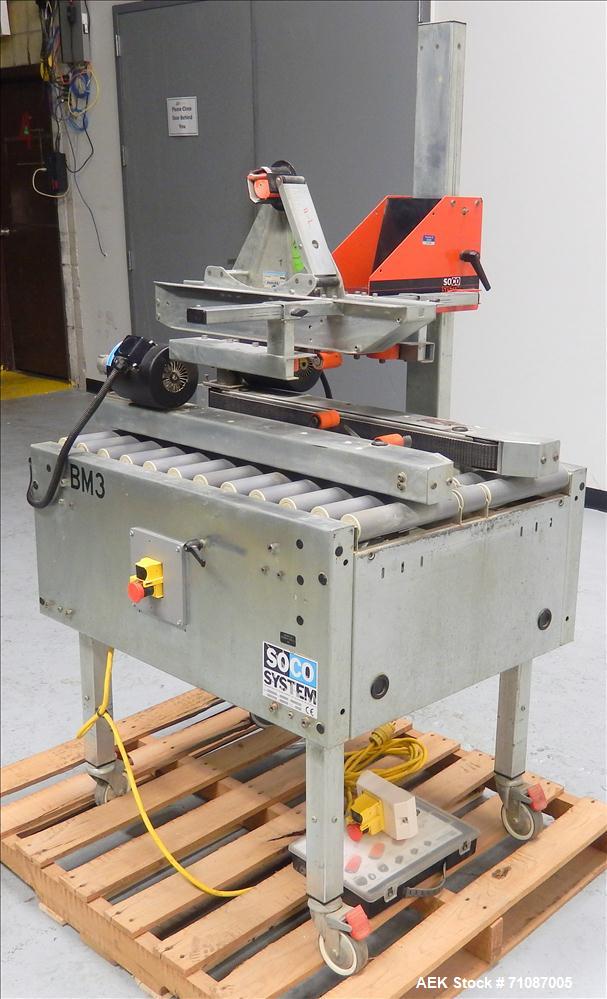 Used Soco Model T-10 Top and Bottom Tape Case Sealer