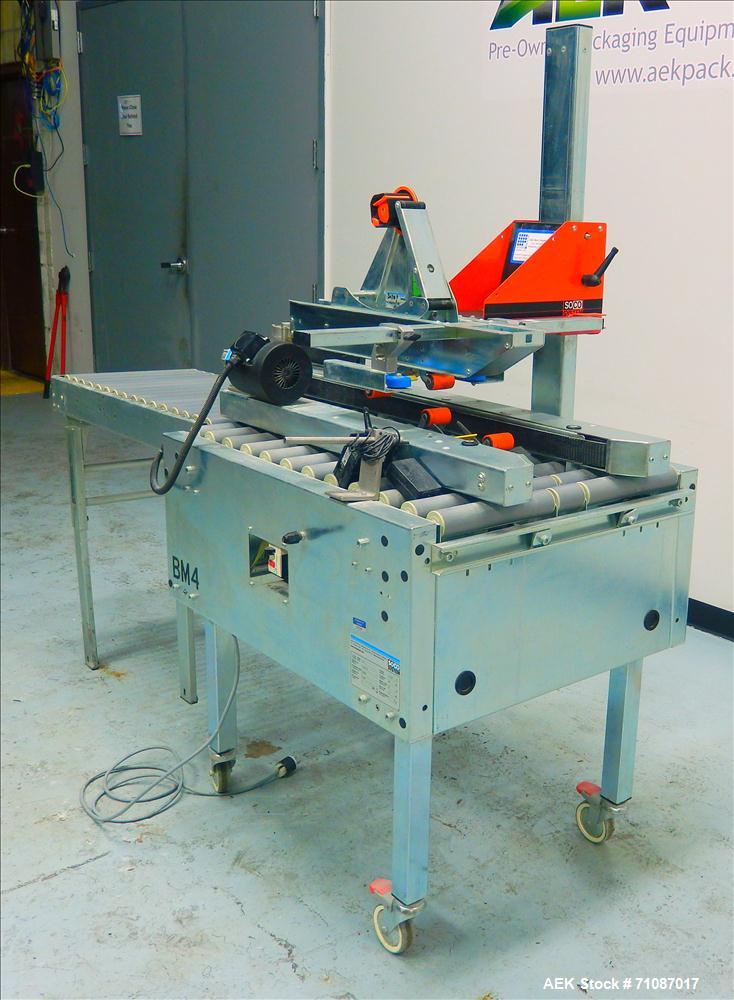Used Soco Model T-10 Top and Bottom Tape Case Sealer