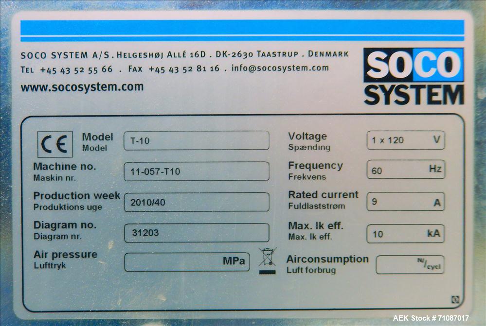 Used Soco Model T-10 Top and Bottom Tape Case Sealer