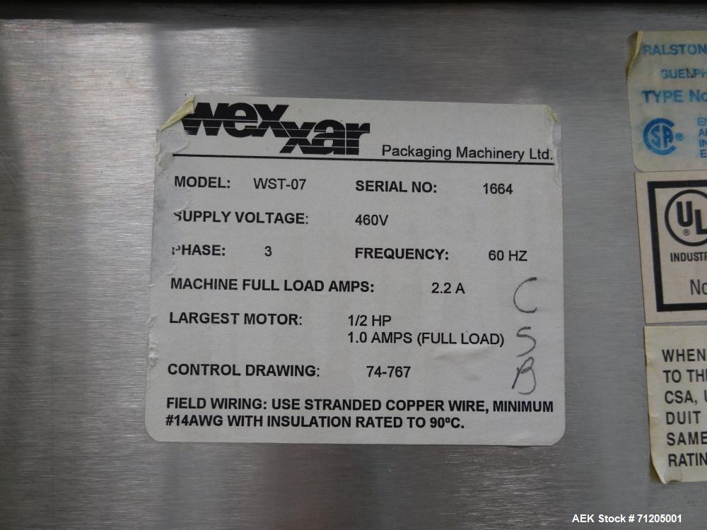 Used Wexxar Model WST-07 Automatic Top Only Tape Case Sealer