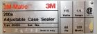 Used 3M Adjustable Case Sealer with Top Tape Applicator, Model 200a.