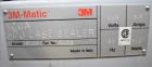 Used 3M Model 120A Adjustable Top and Bottom Case Sealer. Machine can seal a maximum of 30 boxes a minute depending on box size. Can seal maximum box dimensions of: 6