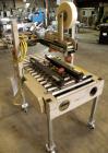 Used 3M Top and Bottom Adjustable Case Sealer, Model 8A, Type 18300, Carbon Steel. Up to 30 cases per minute. Case size range: length 6’’ to unlimited, width 4.5’’ to 20’’, height 4-3/4’’ to 20’’. Ma...