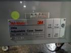 Used 3M Model 200A, Type 29200 Top and Bottom Adjustable Case Sealer. Up to 40 cases per minute, minimum case size 6