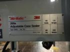 Used 3M Model 200A, Type 19000 Case Sealer. Top and bottom heads. Capable of speeds up to to 40 cases per minute, minimum case size 6