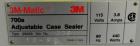 Used 3M-Matic 700A Top and Bottom Adjustable Case Sealer. Type 29200 is capable of speeds up to 30 cases per minute. Case size range: length 6’’ to unlimited, width 6’’ to 21-1/2’’, height 4-3/4’’ to...