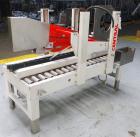 Used Central Products Carton Sealing Machine, Model CP-522, S/N 9040329. Top & bottom flap taping with automatic top flap closing. Handles boxes ranging from 6