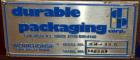 Used Durable Packaging Top & Bottom Case Sealer, Model RM-32S. Case size range: length 4-3/4