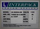 Used Interpack UA 262024-SB Uniform Automatic Case Sealer. Capable of up to 12 cases per minute. Size range of 6 to 26