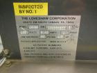 Used Loveshaw Little David Model LD16A Top and Bottom Automatic Case Sealer. Missing (1) tape head. Capable of speeds up to 60 feet per minute or 14 cases per minute. Case size range: (length) 8-1/2
