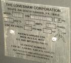 Used Loveshaw Little David Model LD16A Top and Bottom Automatic Case Sealer. Caspable of speeds up to 60 feet per minute or 14 cases per minute. Case size range: (length) 8-1/2