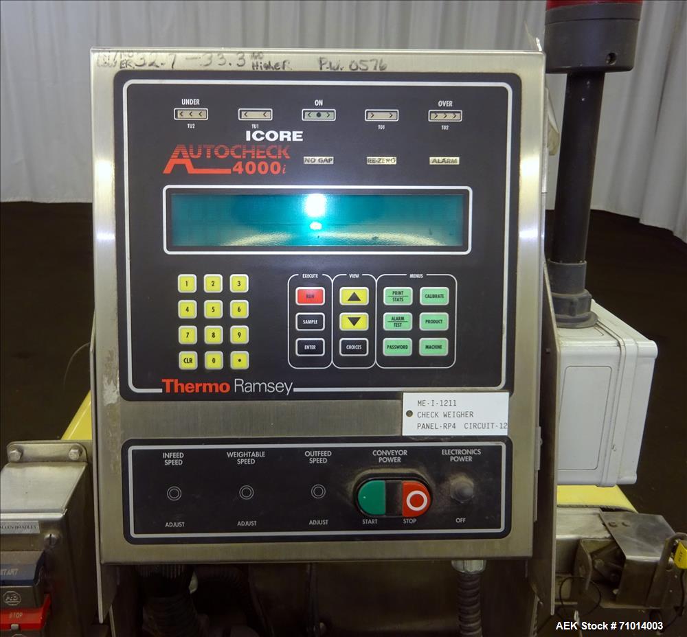 Used- Thermo Ramsey Autocheck 4000 Checkweigher