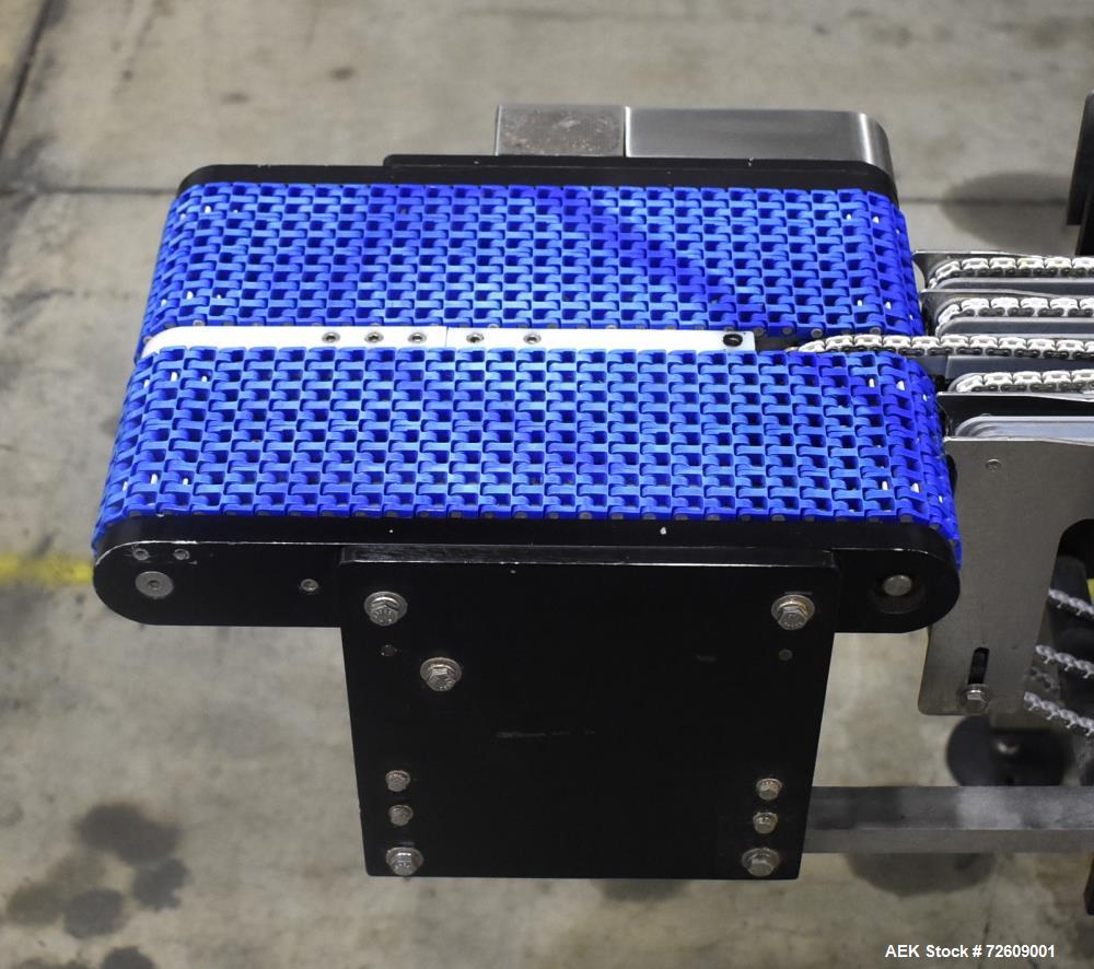 Used Alpha (All-Fill) Model CW-10 Checkweigher. Capable of speeds up to 250 packages per minute. Can handle package weights up to 9 lbs with dimensions up to 15" (long) X 10" (wide). Rated with a +/-...