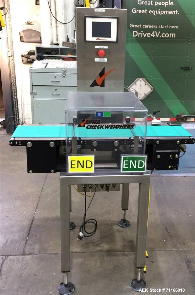 Used Alpha (All-Fill) Checkweigher, Model PW-12.