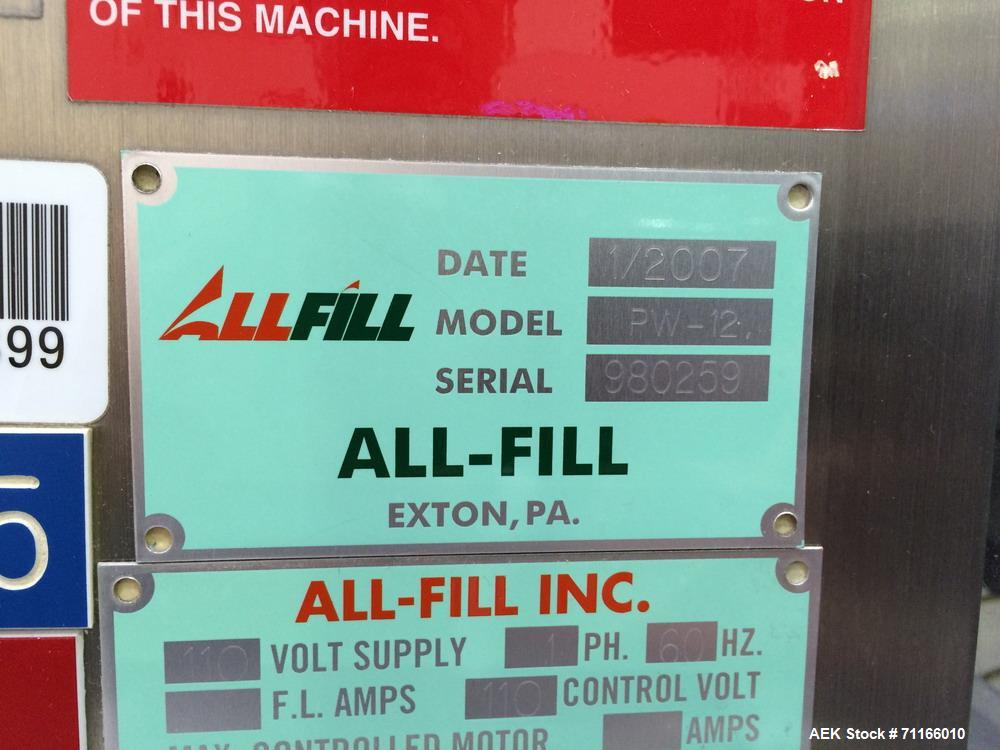 Used Alpha (All-Fill) Checkweigher, Model PW-12.