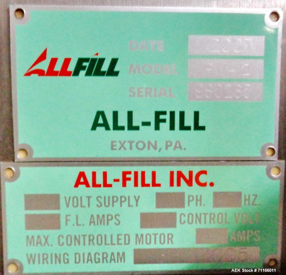 Used Alpha (All-Fill) Checkweigher, Model PW-12.