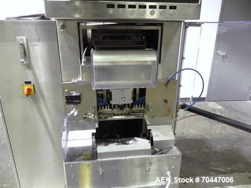 Used Bosch KKE 2000 Capsule/Tablet Checkweigher. Capable of speeds up to 2000 capsules per minute. Capsule size range:00, 0, 1, 2, 3 or 4 with changeparts. Weigh Range:40 to 2000mg with accuracies of...