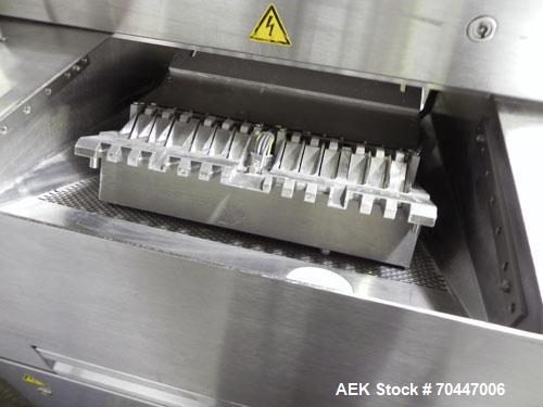 Used Bosch KKE 2000 Capsule/Tablet Checkweigher. Capable of speeds up to 2000 capsules per minute. Capsule size range:00, 0, 1, 2, 3 or 4 with changeparts. Weigh Range:40 to 2000mg with accuracies of...
