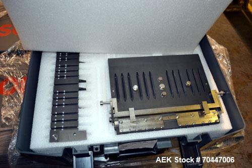 Used Bosch KKE 2000 Capsule/Tablet Checkweigher. Capable of speeds up to 2000 capsules per minute. Capsule size range:00, 0, 1, 2, 3 or 4 with changeparts. Weigh Range:40 to 2000mg with accuracies of...