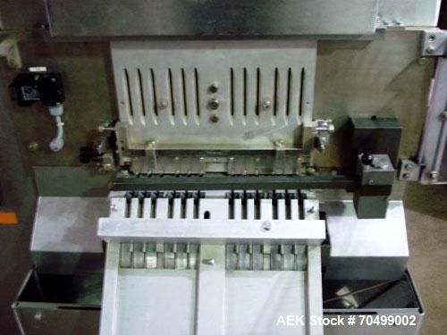 Used Bosch Model KKE1500 with BOB Capsule Checkweigher. Capable of handling hard gelatin capsules in sizes from 00, 0, 1-4 size ranges, with 0, 1, 2 and 4 size change parts, rated up to 1,500 capsule...