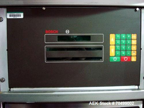 Used Bosch Model KKE1500 with BOB Capsule Checkweigher. Capable of handling hard gelatin capsules in sizes from 00, 0, 1-4 size ranges, with 0, 1, 2 and 4 size change parts, rated up to 1,500 capsule...
