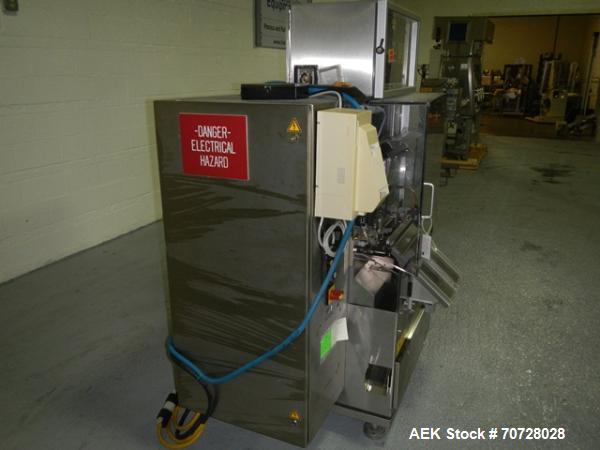 Used Bosch Capsule Checkweigher, Model KKE1500 w/BOB. Capable of handling hard gelatin capsules in sizes from 00,0, 1-4 size ranges, with 0, 1, 2 and 4 size change parts, rated up to 1500 capsules/mi...