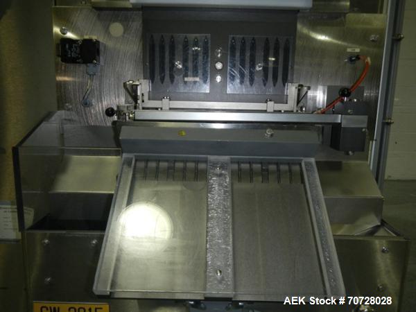 Used Bosch Capsule Checkweigher, Model KKE1500 w/BOB. Capable of handling hard gelatin capsules in sizes from 00,0, 1-4 size ranges, with 0, 1, 2 and 4 size change parts, rated up to 1500 capsules/mi...