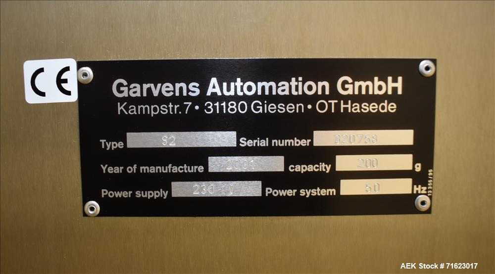 Garvens S-2 belt Checkweigher Up to 200 Grams