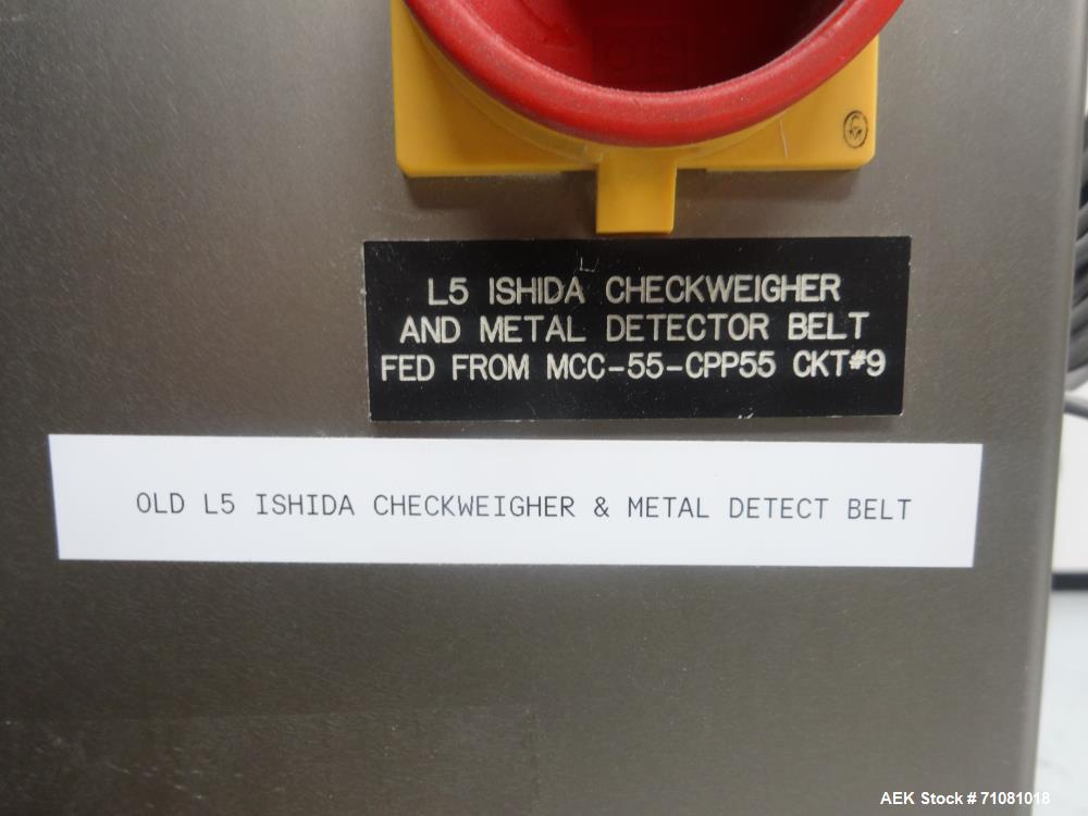 Used Ishida Model DACS-V-012-SB/WP-H Checkweigher.
