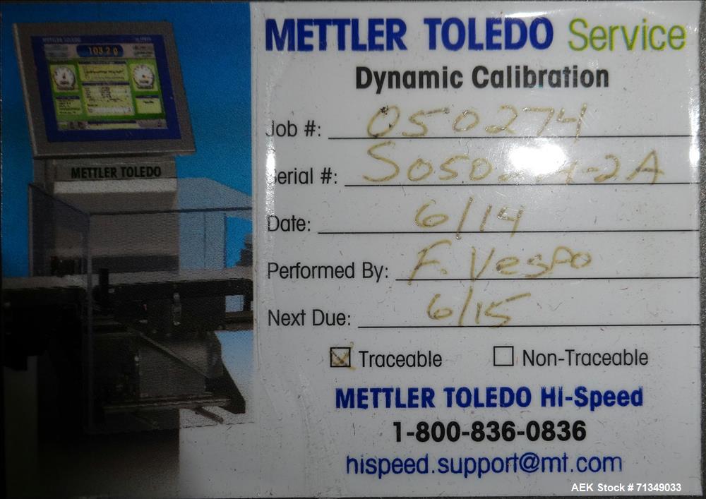 Used Hi -Speed Model Beltweigh-MM Checkweigher