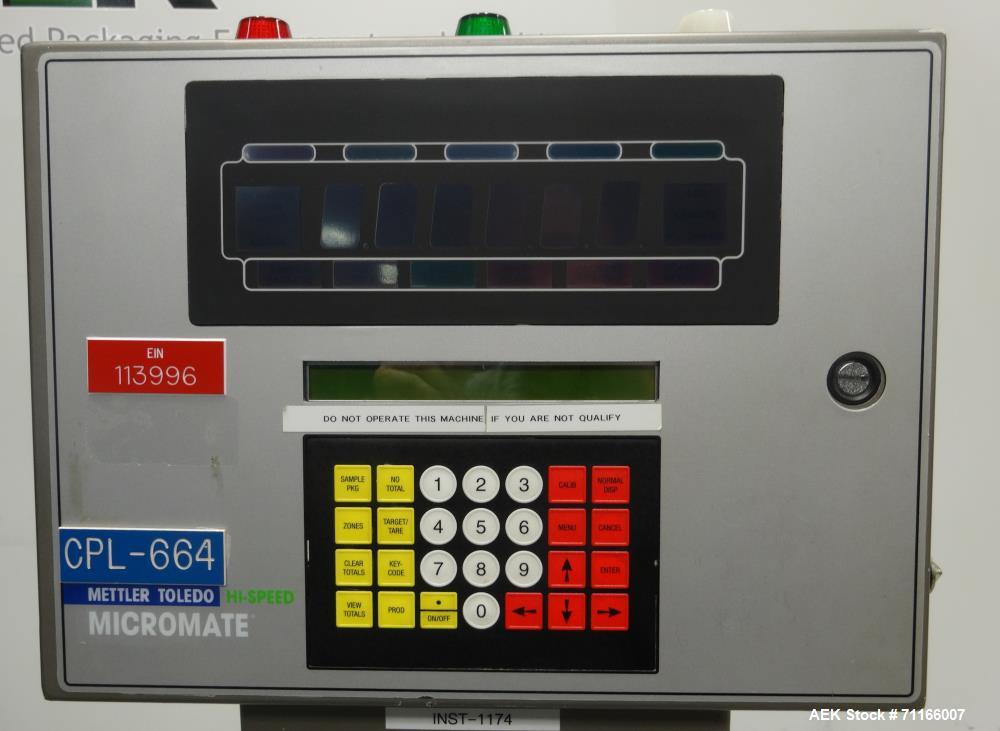 Used Mettler Toledo Model CX2310-GT Hi-Speed Checkweigher