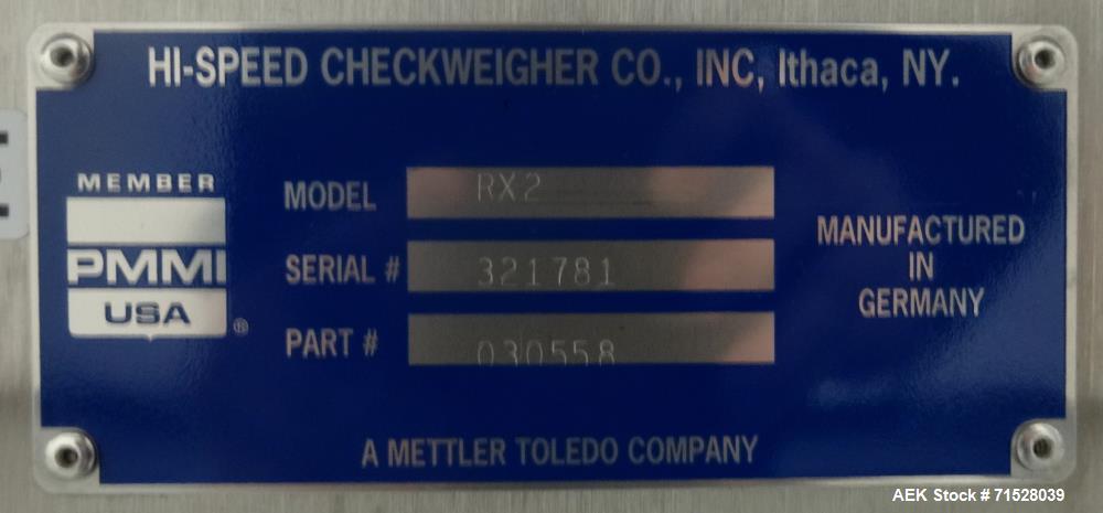 Used Garvens RX2 Belt Checkweigher