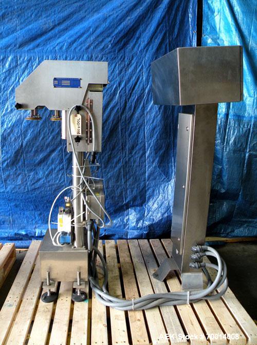 Used Hi Speed Mettler Toledo Container Checkweigher, Model SST1100SS-CM. Stainless steel side belt load cell mechanism with a weight range up to 50 pounds. Capable of speeds up to 250 packages per mi...